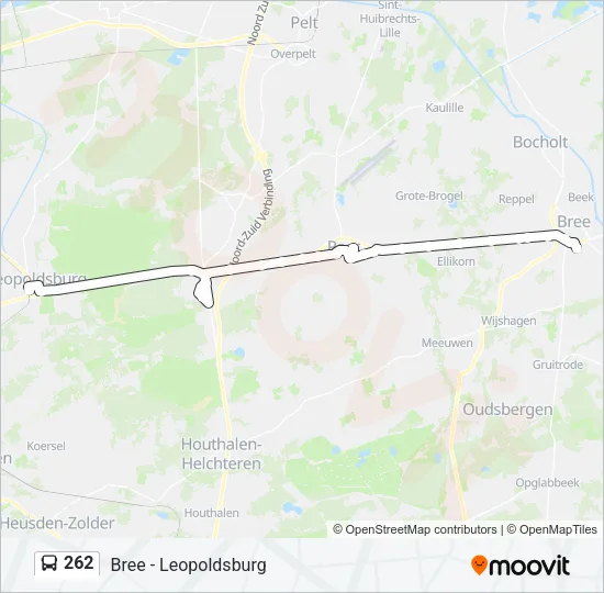 262 Bus Line Map
