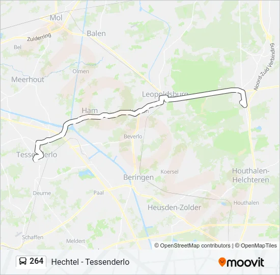 264 Bus Line Map