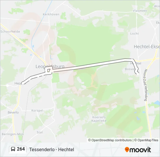 264 Bus Line Map