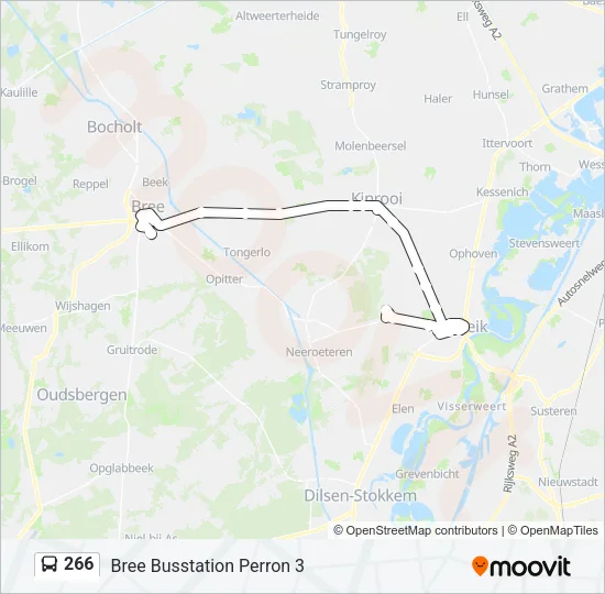 266 Bus Line Map