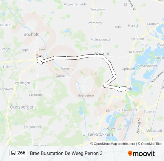 266 Bus Line Map