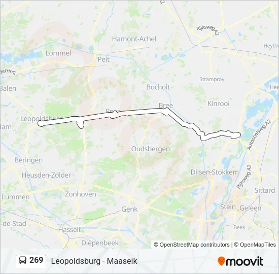 269 Bus Line Map