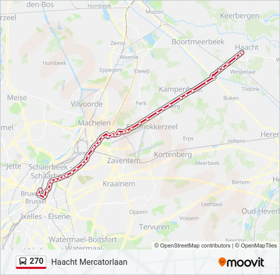 270 Bus Line Map