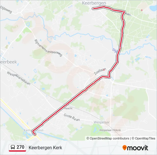 270 Bus Line Map