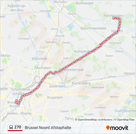 270 Bus Line Map