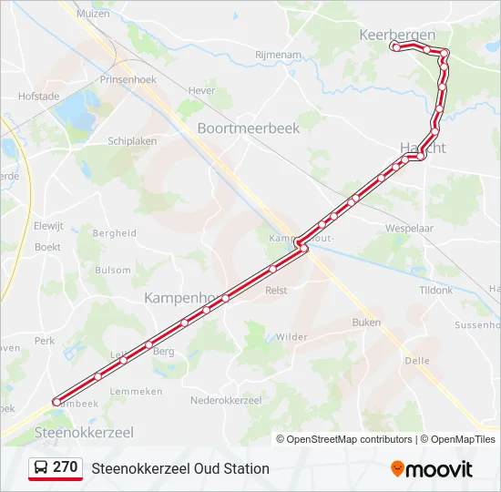 270 Bus Line Map