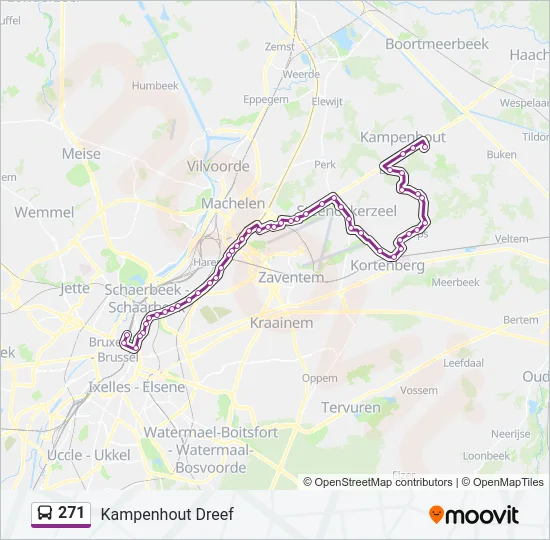 271 Bus Line Map