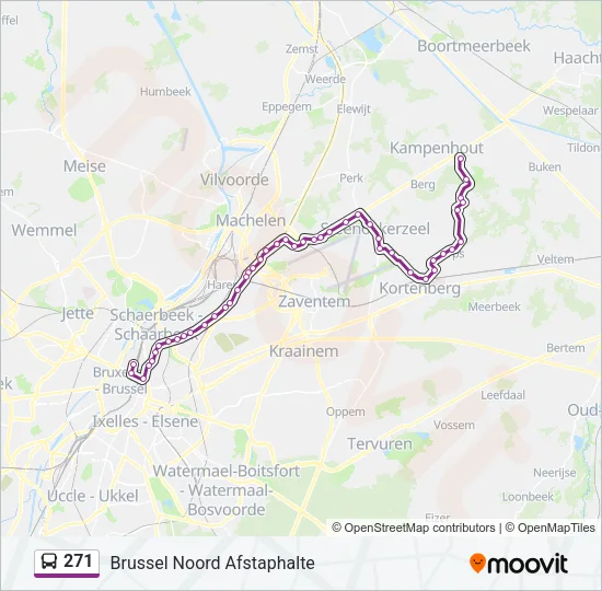 271 Bus Line Map