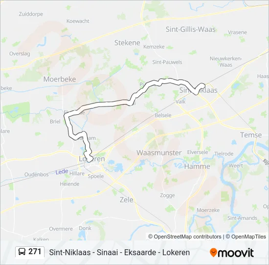 271 Bus Line Map