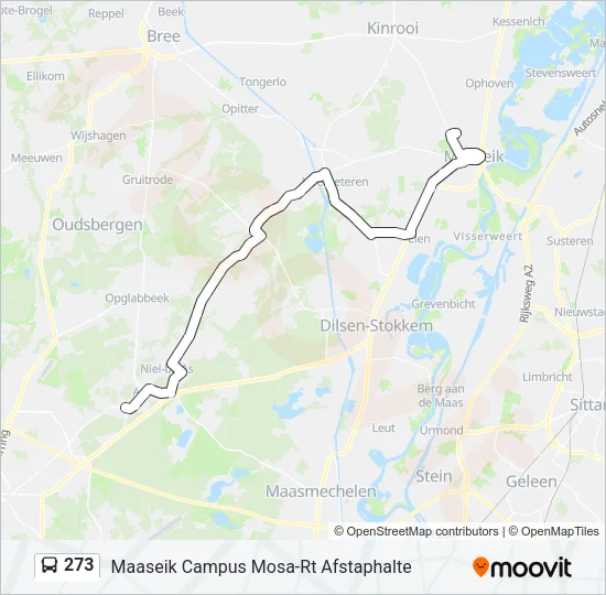 273 Bus Line Map