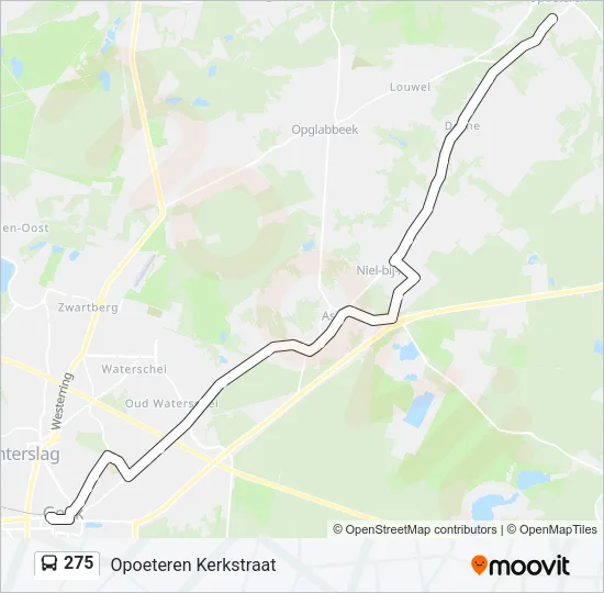 275 Bus Line Map