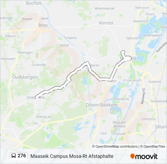 276 Bus Line Map