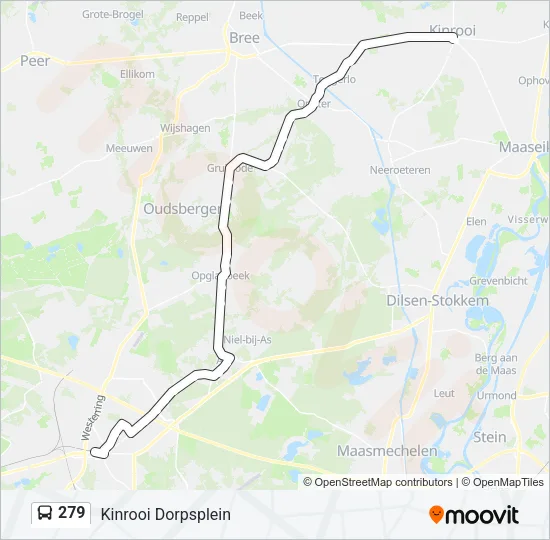 279 Bus Line Map