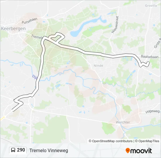290 Bus Line Map