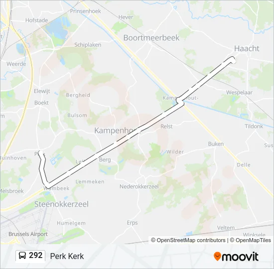 292 Bus Line Map