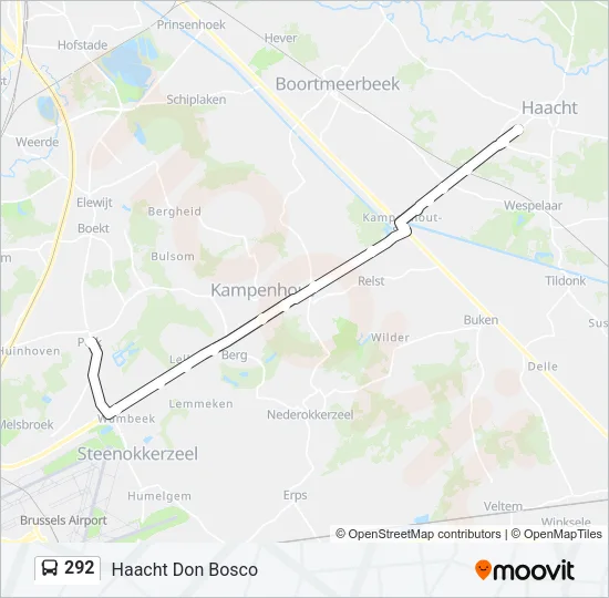 292 Bus Line Map