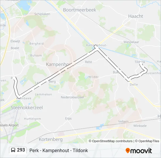 293 Bus Line Map