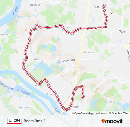 294 Bus Line Map