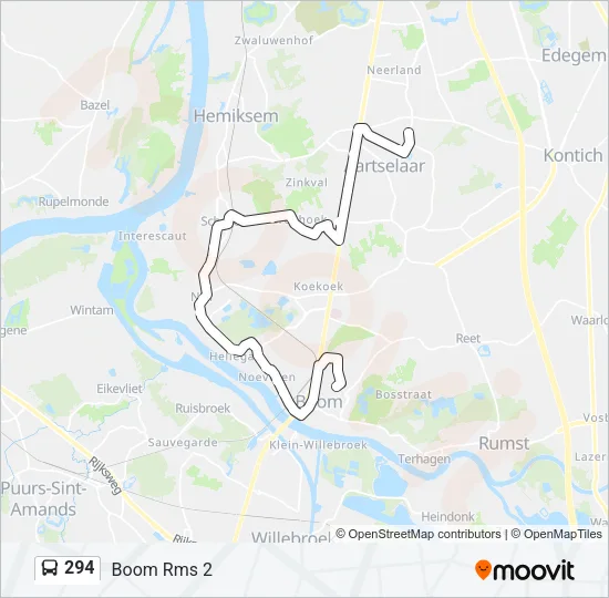 294 Bus Line Map