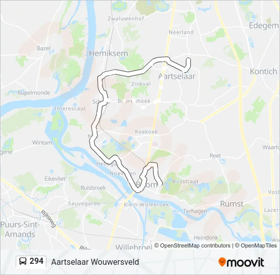 294 Bus Line Map