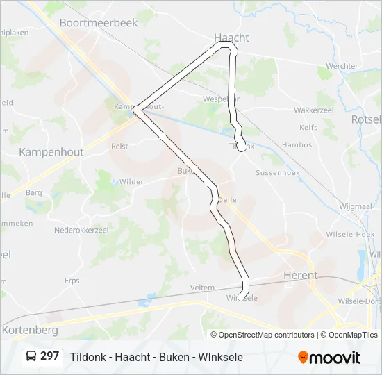 297 Bus Line Map