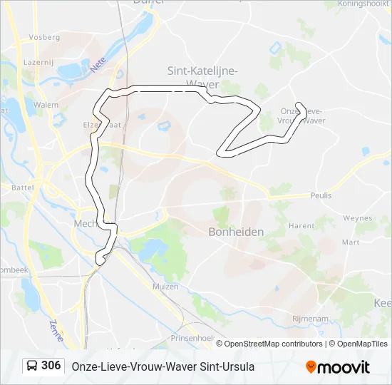 306 Bus Line Map
