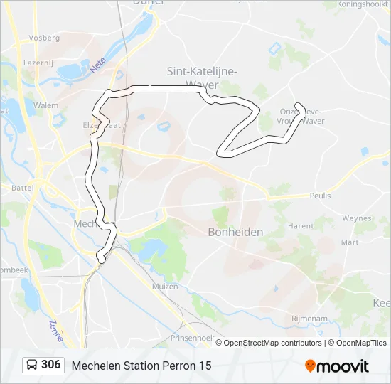 306 Bus Line Map