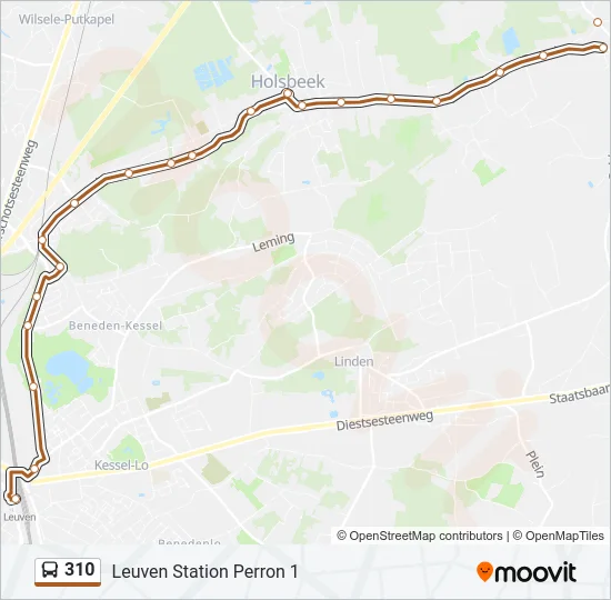 310 Bus Line Map