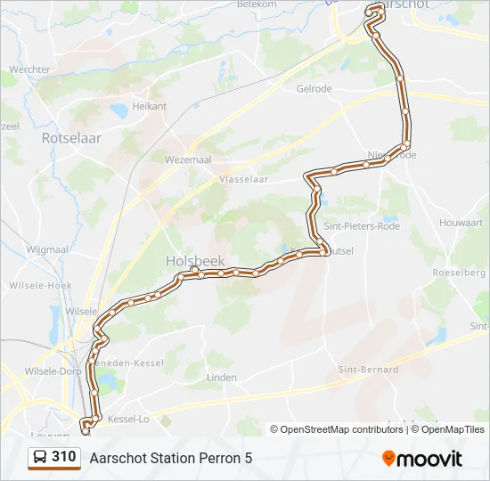310 Bus Line Map