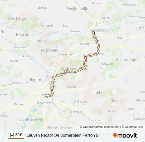 310 Bus Line Map