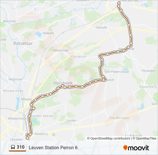 310 Bus Line Map