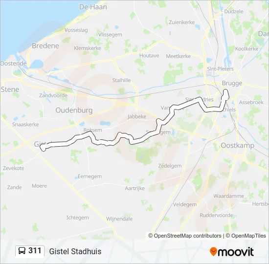 311 Bus Line Map