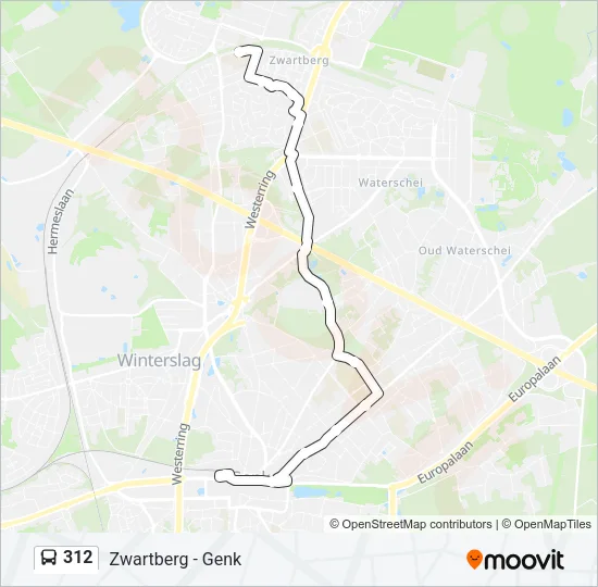 312 Bus Line Map