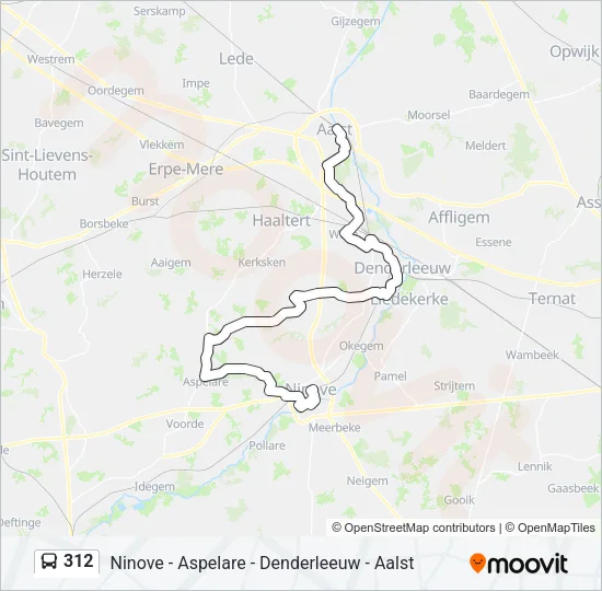 312 Bus Line Map
