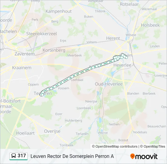 317 Bus Line Map