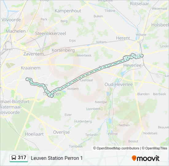 317 Bus Line Map
