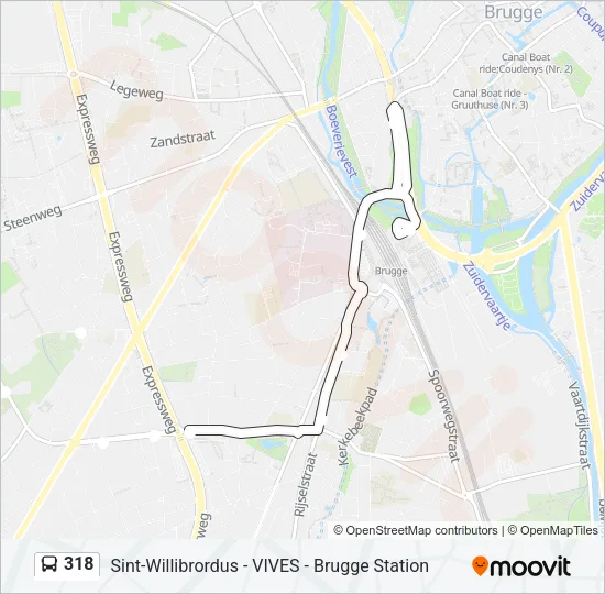 318 Bus Line Map