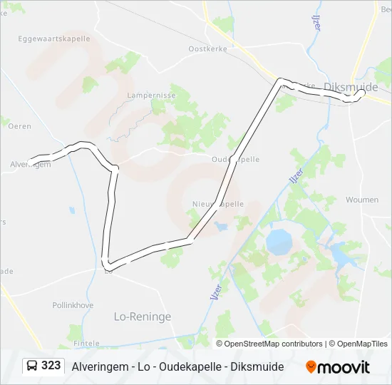 323 Bus Line Map