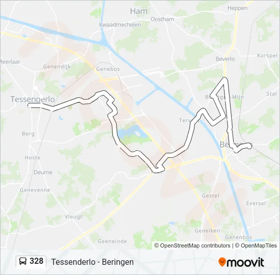 328 Bus Line Map