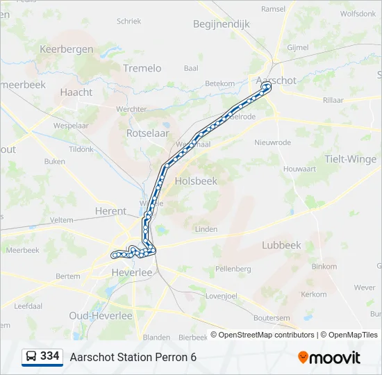 334 Bus Line Map