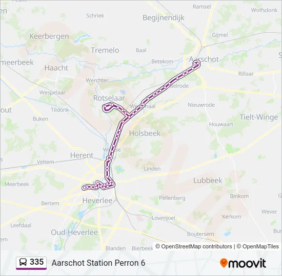 335 Bus Line Map