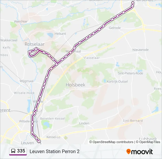 335 Bus Line Map