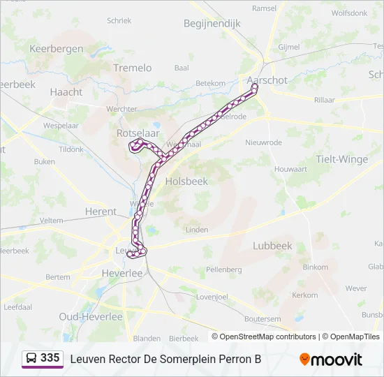 335 Bus Line Map