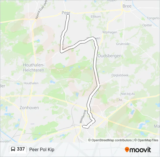 337 Bus Line Map