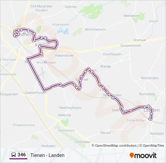 346 Bus Line Map