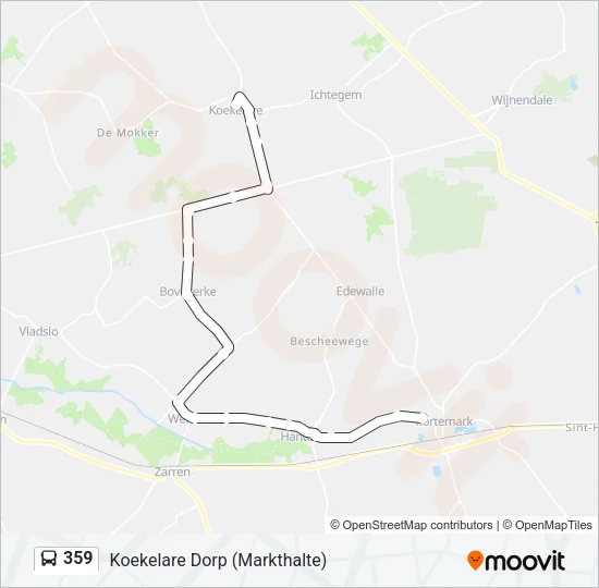 359 Bus Line Map