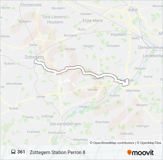361 Bus Line Map