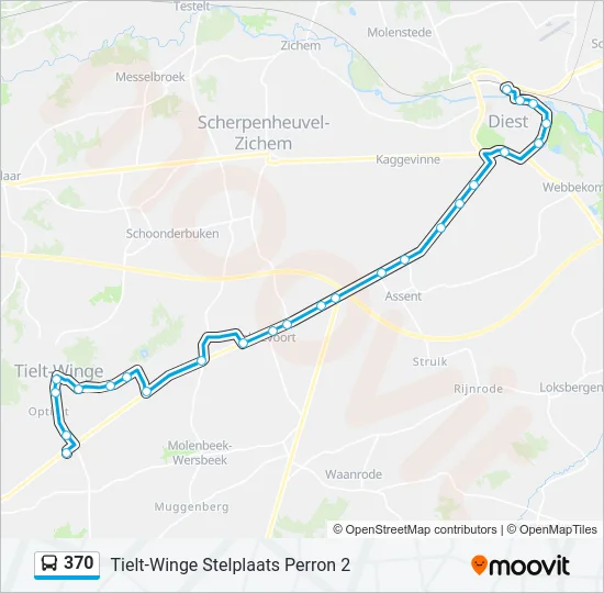370 Bus Line Map
