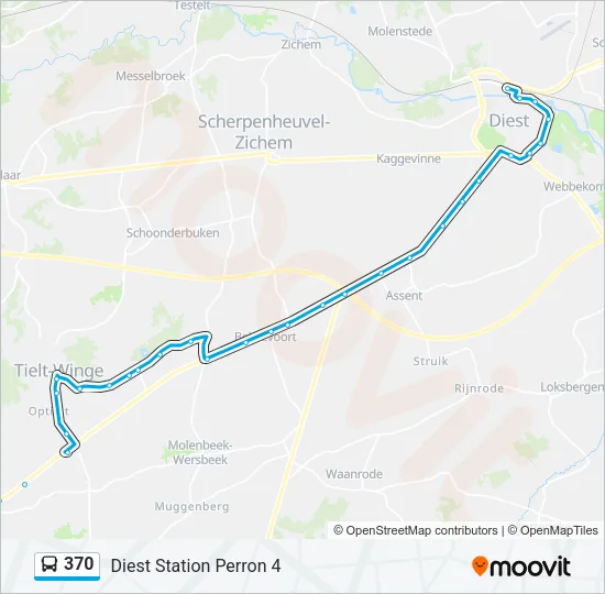 370 Bus Line Map