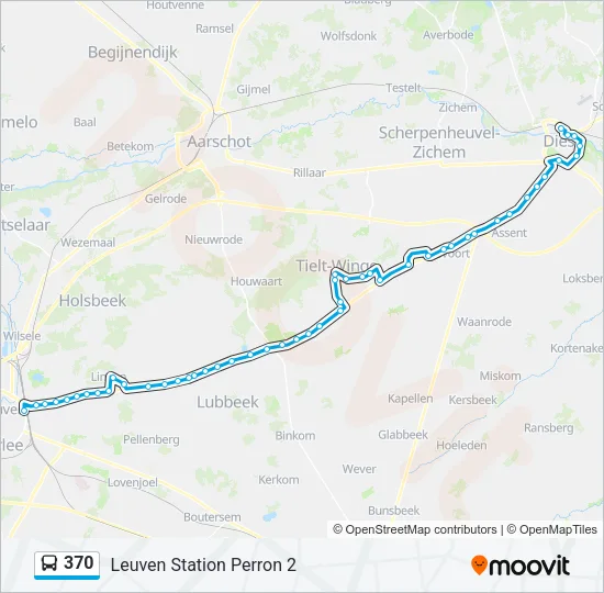 370 Bus Line Map